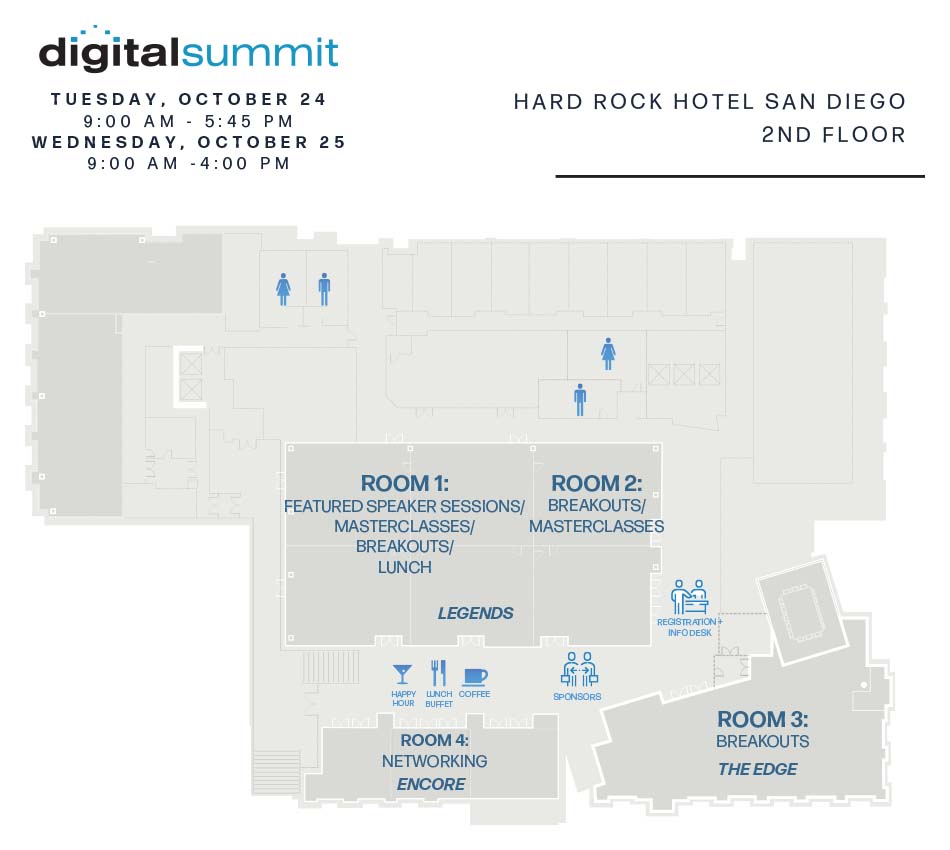 Digital Summit San Diego floorplan